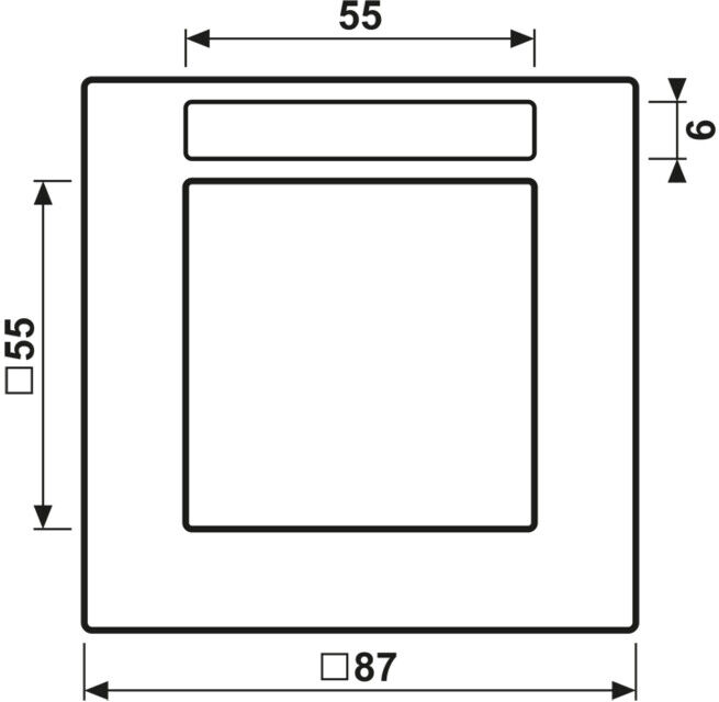 Jung Cadre 1-fach Schriftfeld AC 581 BFNA ANM anthracite mat (AC581BFNAANM)