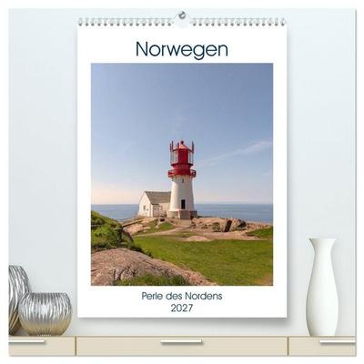 Norwegen - Perle des Nordens (hochwertiger Premium Wandkalender 2027 DIN A2 hoch), Kunstdruck in Hochglanz