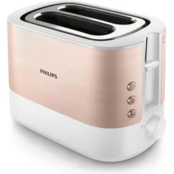 Philips HD2638/11, Toaster, Gold, Weiss