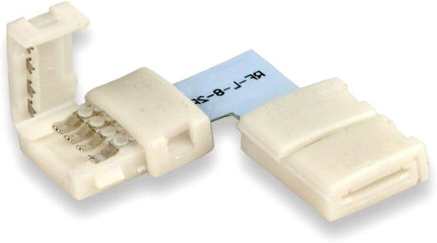 Isoled Clip-Eck-Verbinder (Max. 5a) Für 2-Pol. Ip20 Flexstripes Mit Breite 10mm, Pitch-Abstand
