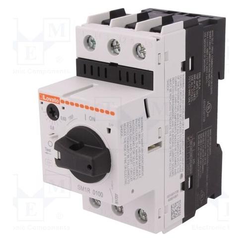 Lovato Motorabschalter 230÷690VAC für DIN-Schiene 0,63÷1A IP20 (SM1R0100)