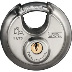 Zylinder-Vorhangschloss 21 70 Schlosskörper-B.70mm VA versch.-schl.