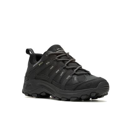 Wanderschuh MERRELL "CLAYPOOL 2 SPORT GORE-TEX", Herren, Gr. 44,5, schwarz, Synthetik, Schuhe Wanderschuh, wasserdicht dank Gore-Tex Membrane