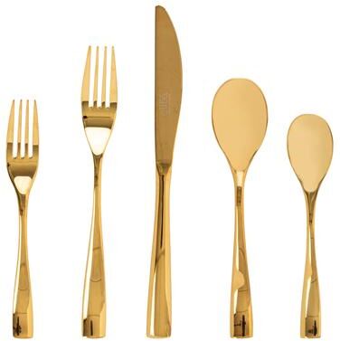 Gibson Home Holland Road 20 Piece Gold Stainless Steel Flatware Set