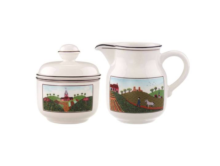 MILCH & ZUCKER SET Design Naif bunt 2er Set