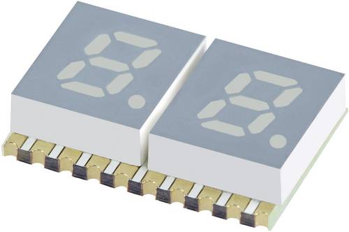 Kingbright 7-Segment-Anzeige Gelb 5.08mm 1.95V Ziffernanzahl: 2 KCDC02-107