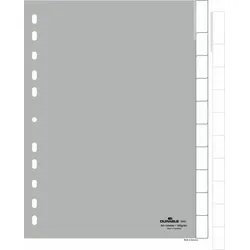 Durable 6441 Leerer Registerindex Polypropylen (PP) Grau