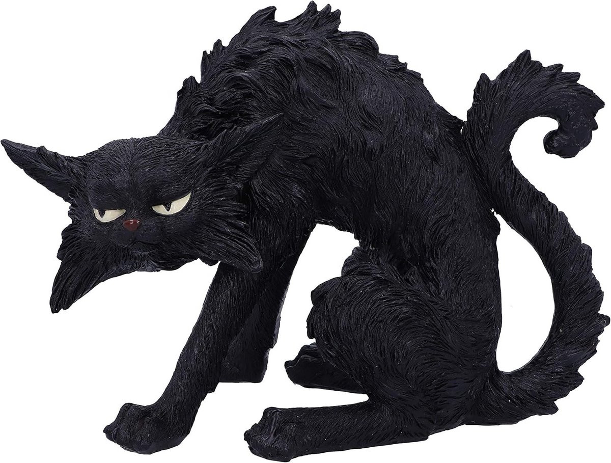 Gothic Kat Beeld van Polyresin - Salem Standaard