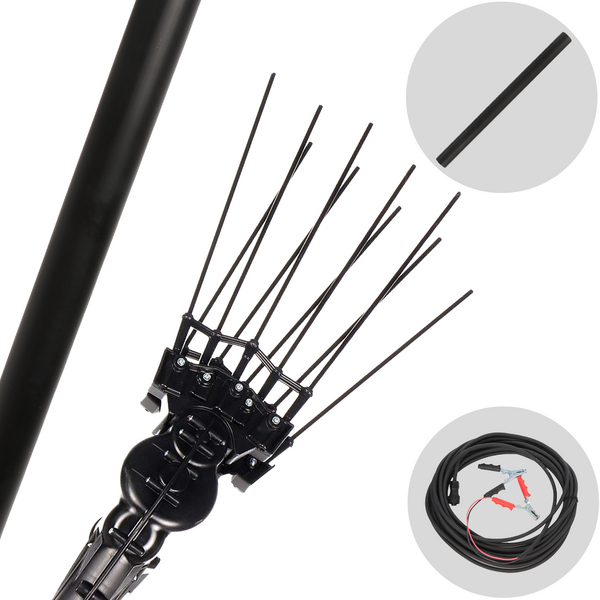 Aima Twist Plus 2.0 - Elektro-Olivenernter 230/330 cm Autobatterie-Kabel im Lieferumfang - Feste Stange + Verlängerung