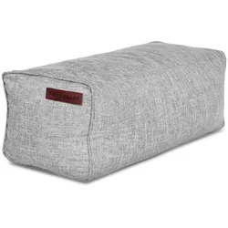 Green Bean® Indoor Sitzhocker Pouf 70x33x28cm EPS-Perlen Füllung -Home Linen Kuschelig Weich Waschbar - Grau