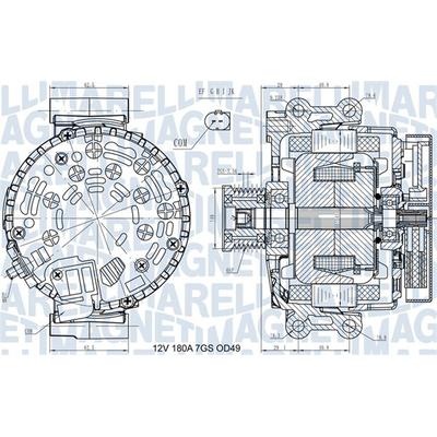 MAGNETI MARELLI Generator 063731580410 für BMW