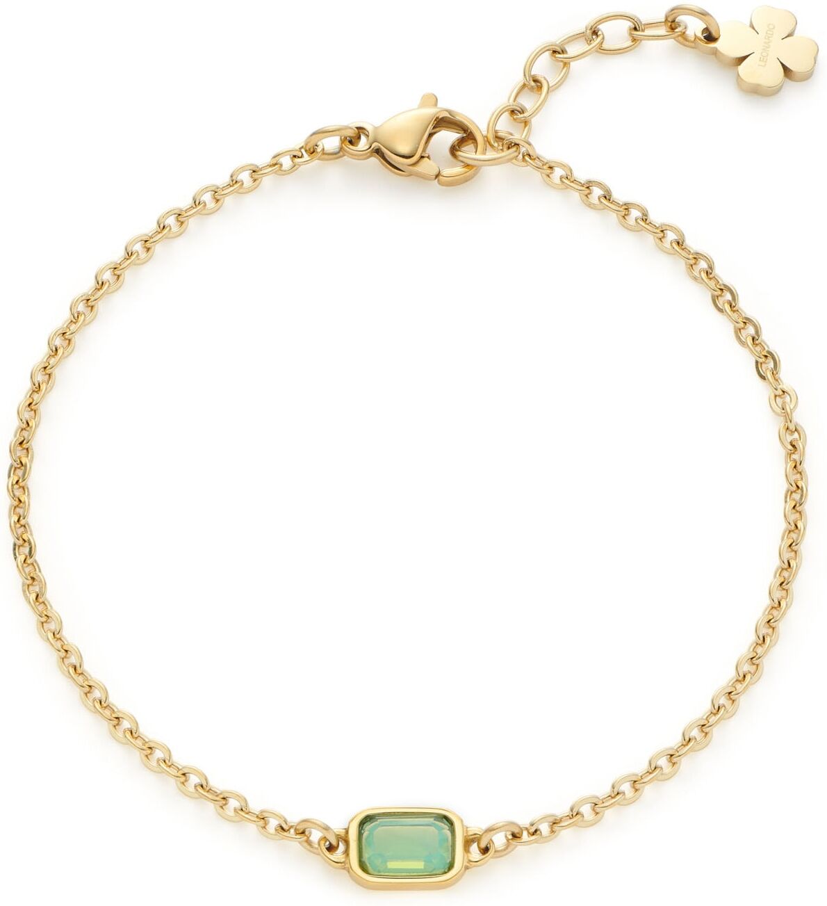 Ciao! By Leonardo Armband CIAO BY LEONARDO "Sofia CIAO", gold (gelbgoldfarben, grün, grün), Armbänder, Damen, 19cm, Edelstahl, Armband, mit Glasstein