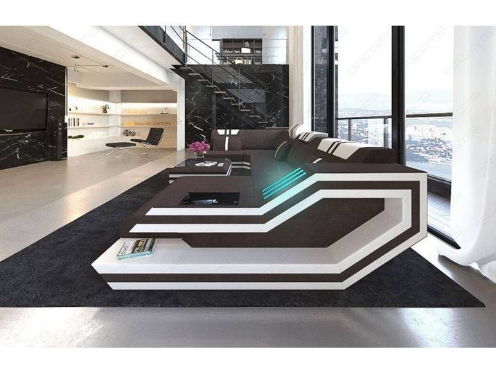 Couchlandschaft Ravenna U-Form in Stoff