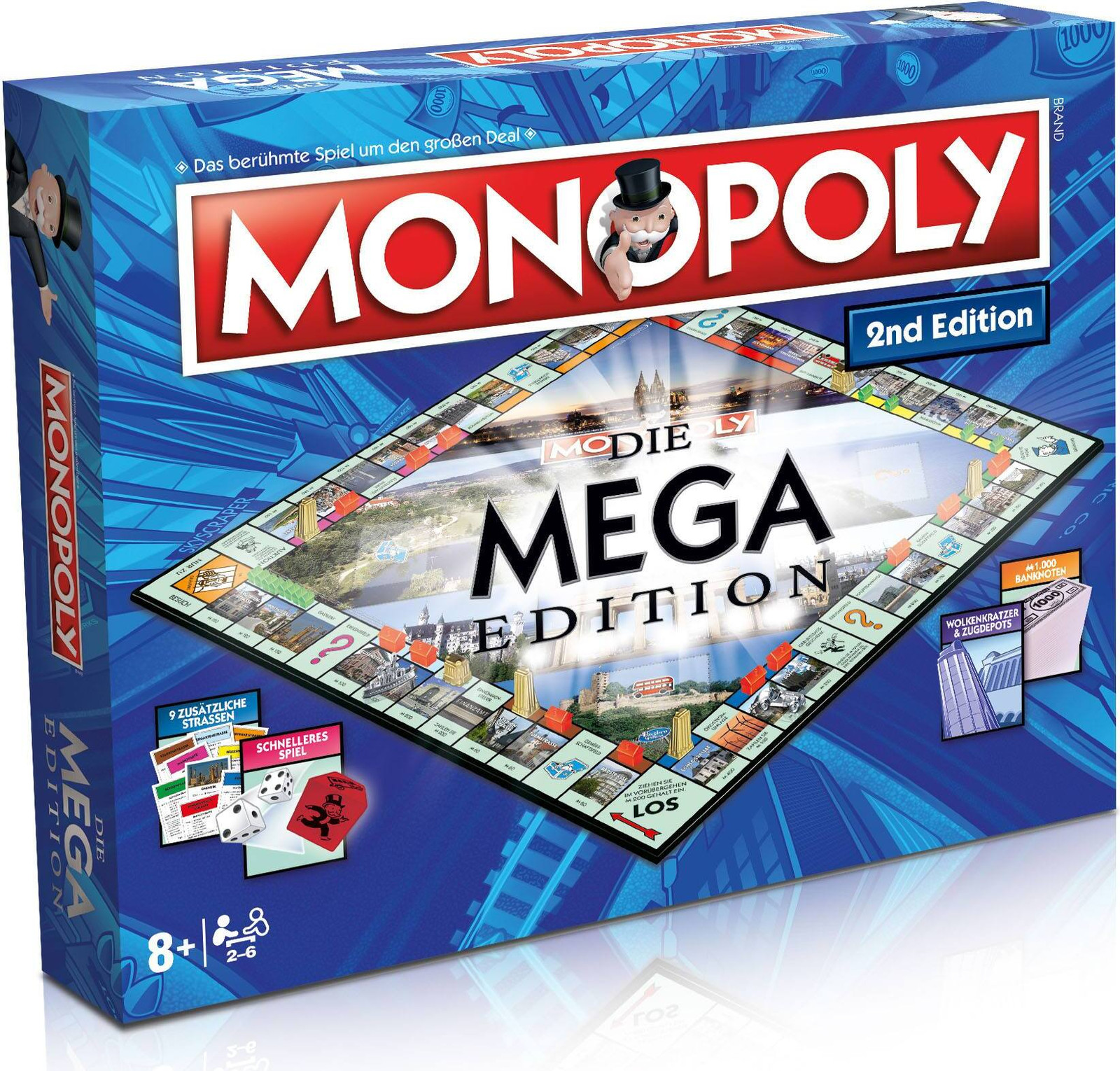 Winning Moves Monopoly Mega 2e editie Gezelschapsspel