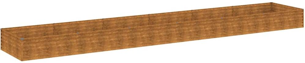 vidaXL Lit surélevé de jardin 579 x 100 x 36 cm acier corten