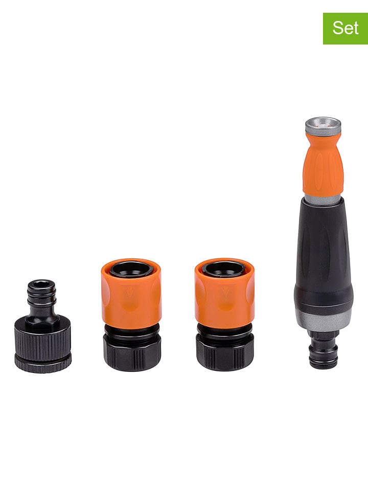 Black & Decker 4tlg. Bewässerungsset in Schwarz/ Orange - onesize