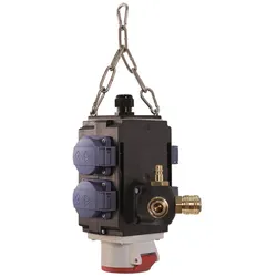 Bachmann, Steckdosenleiste, ENERGIEWURFEL 4xCEE7/3 1xCEE IP44 Druckluft 1in 2out (5x, CEE 7/3)