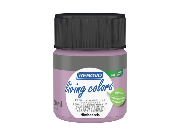 Renovo living Colors Wand- und Deckenfarbe Himbeereis 50 ml