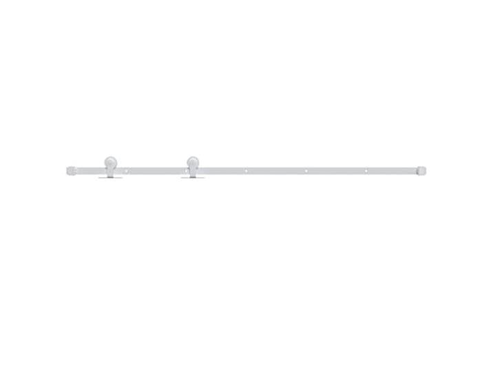 vidaXL Kit de quincaillerie de porte coulissante 200 cm Acier Blanc