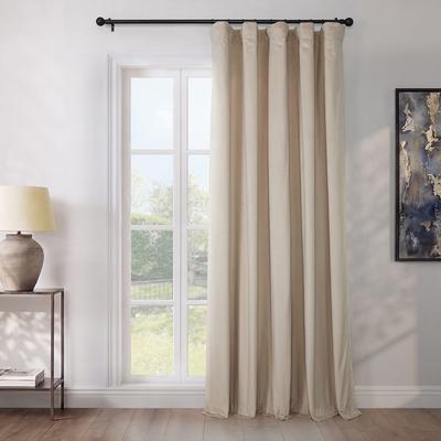 Exclusive Fabrics Heritage Plush Velvet Extra Wide Room Darkening Curtains - Single Panel
