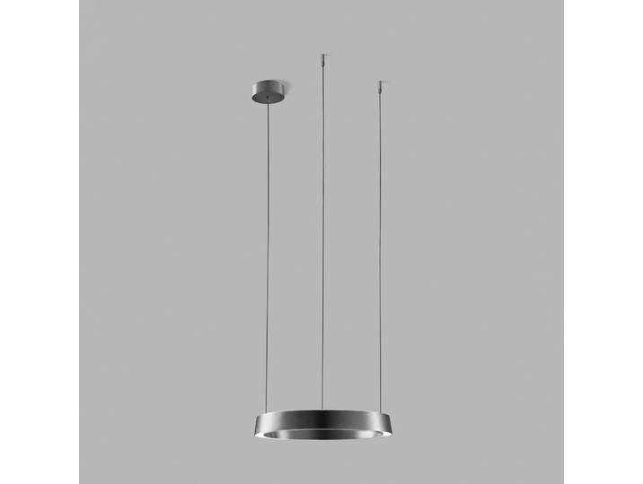 Suspension LED Edge Round gris titane Ø40cm, CCT - Light-Point - Cuisine - Design - Aluminium - Rond
