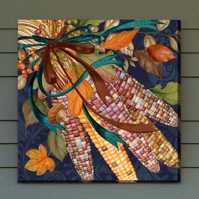 West Of The Wind Harvest Corn Canvas Wall Art Multi Warm , Multi Warm