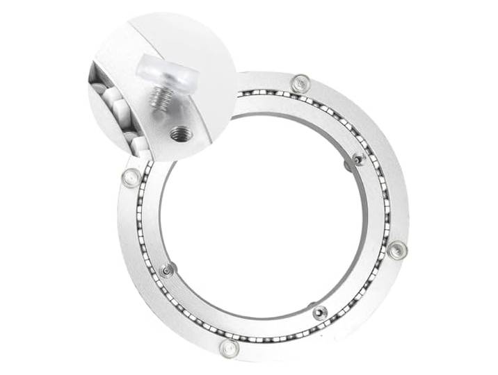 Lazy Susan Drehtellerlager aus Aluminiumlegierung Silber, for Küchen-Esstisch und Präsentationsständer(28 inches ( 700mm))