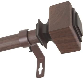 InStyleDesign Elena 1 inch Faux Wood Curtain Rod