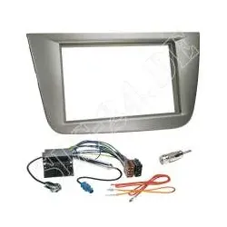 Autoradio 2-DIN Einbaurahmen Radioblende+Adapterkabel Einbauset für Seat Alte...