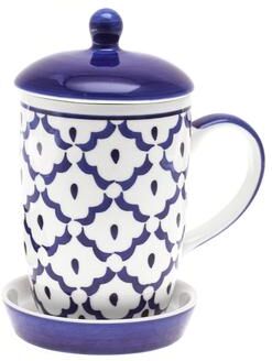 Novica Handmade Proud Pineapple Ceramic Mug And Saucer