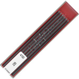 Koh-I-Noor Fallminen K4190/2B, Härte 2B, 2mm, 12 Graphitminen