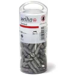Wiha 7930-005 7012Z PZ2x25mm Bit Set Standard 25mm 40462