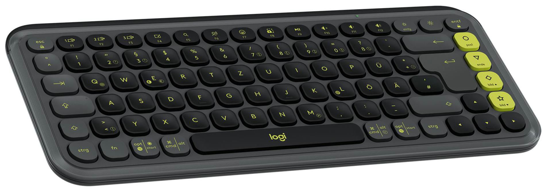 Logitech POP Icon Keys Grafit - Kabellose Multi-Device-Tastatur, Anpassbare Tasten mit der Logi Options+ App 920-013059