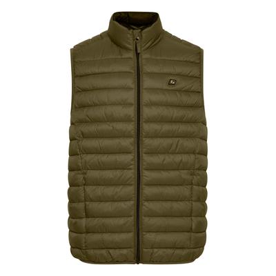 Steppweste BLEND "Steppweste BHRomsey", Herren, Gr. M, grün (winter moss), Obermaterial: 100% Nylon NY., Westen Steppweste