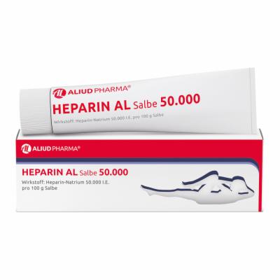 ALIUD Pharma GmbH Heparin AL Salbe 50.000 bei Prellungen oder Blutergüssen 100 g 04668350