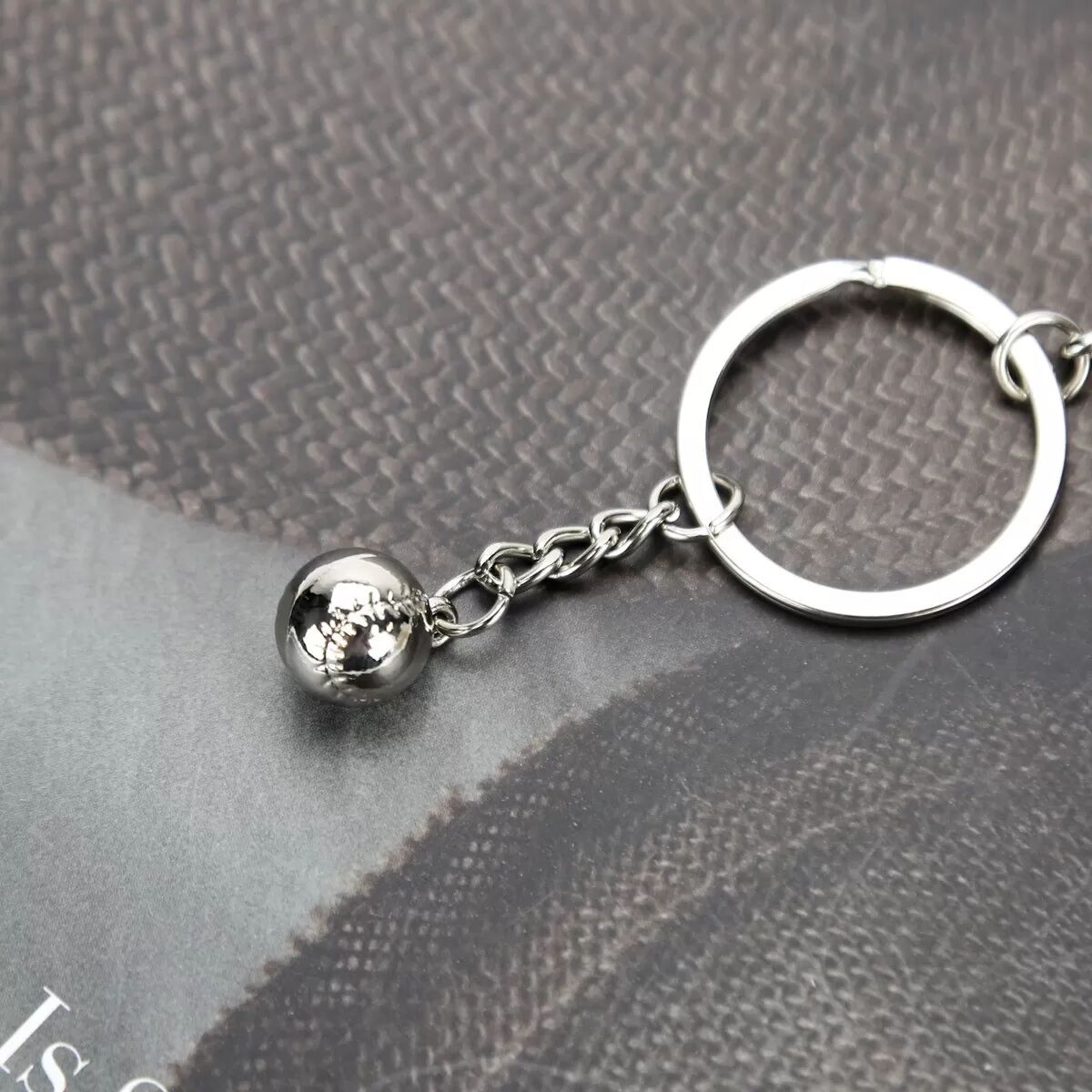 INF Silberner Baseball-Schlüsselanhänger, Geschenk für Sportfans