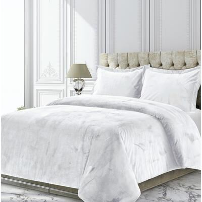 Venice Velvet Oversized Solid Duvet Cover Set