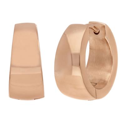 Paar Creolen TITANIA "Titancreolen", rosa (roségoldfarben), Ohrringe, Damen, Titan