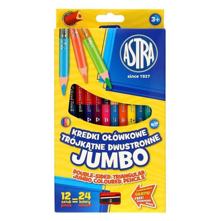 Astra Doppelseitige Jumbo-Bleistifte, 12 Stück (12x) (252151)