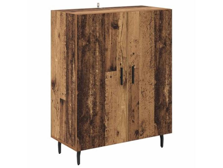 Sideboard Altholz 69,5 x 34 x 90 cm Holzwerkstoff Wohnzimmer, Esszimmer, Homeoffice, Regale, Tür mit Scharnieren, Griffleisten, rechteckige Form