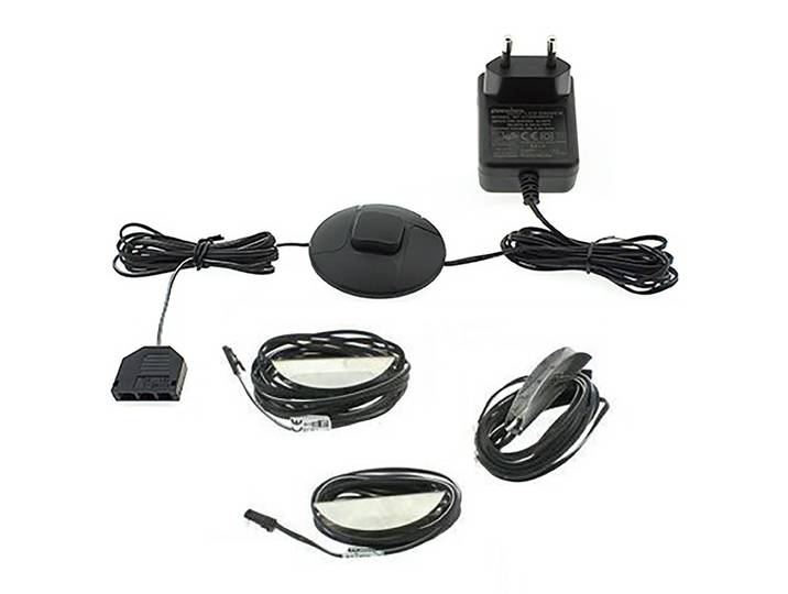 LED-Bodenbeleuchtung Silber 3er Set Kunststoff