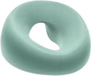 Uplifted Trends Ergonomic Face Down Pillow Memory Foam Prone Pillow For Massage Therapy And Comfortable Face Down Rest green