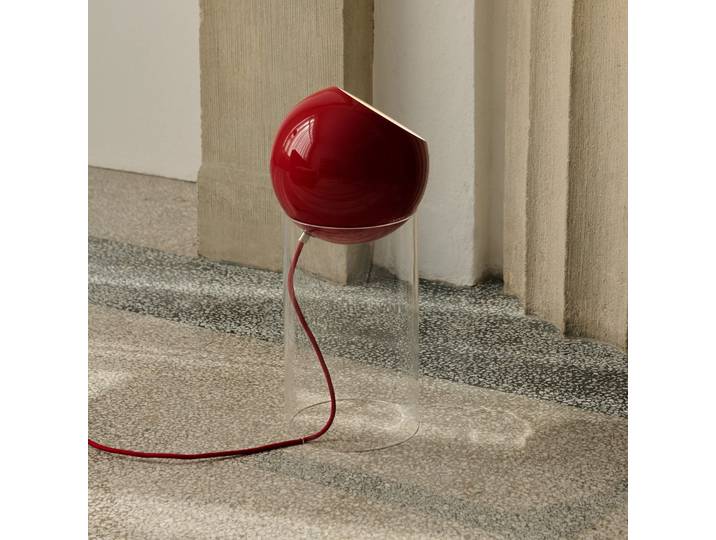 Topan VP14 Stehlampe zinnoberrot E27 - &Tradition - Wohnzimmer - Design - Aluminium - Einflammig