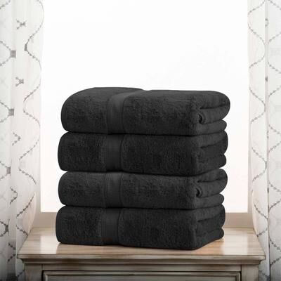 Superior Luxury Egyptian Cotton Bath Towel Set of 4 Ultra Plush, Heavyweight, Absorbent Spa & Hotel Quality Bath Towels Set