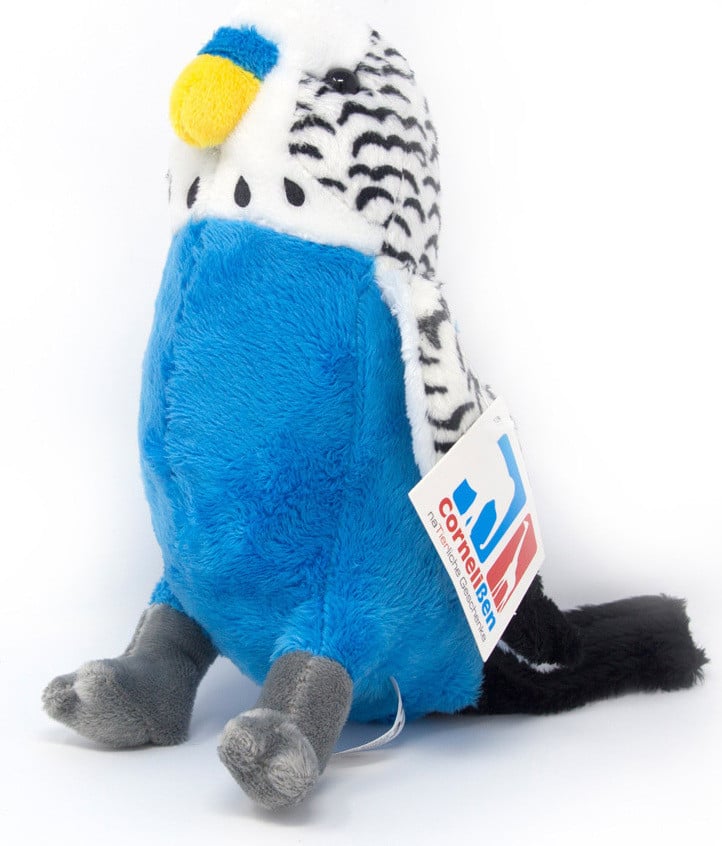 Cornelissen Knuffel Papegaai Kanarie Tweekleurig 19 cm