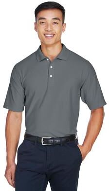 Devon & Jones DG150 Men's DRYTEC20 Performance Polo Shirt in Graphite Grey size 6XL