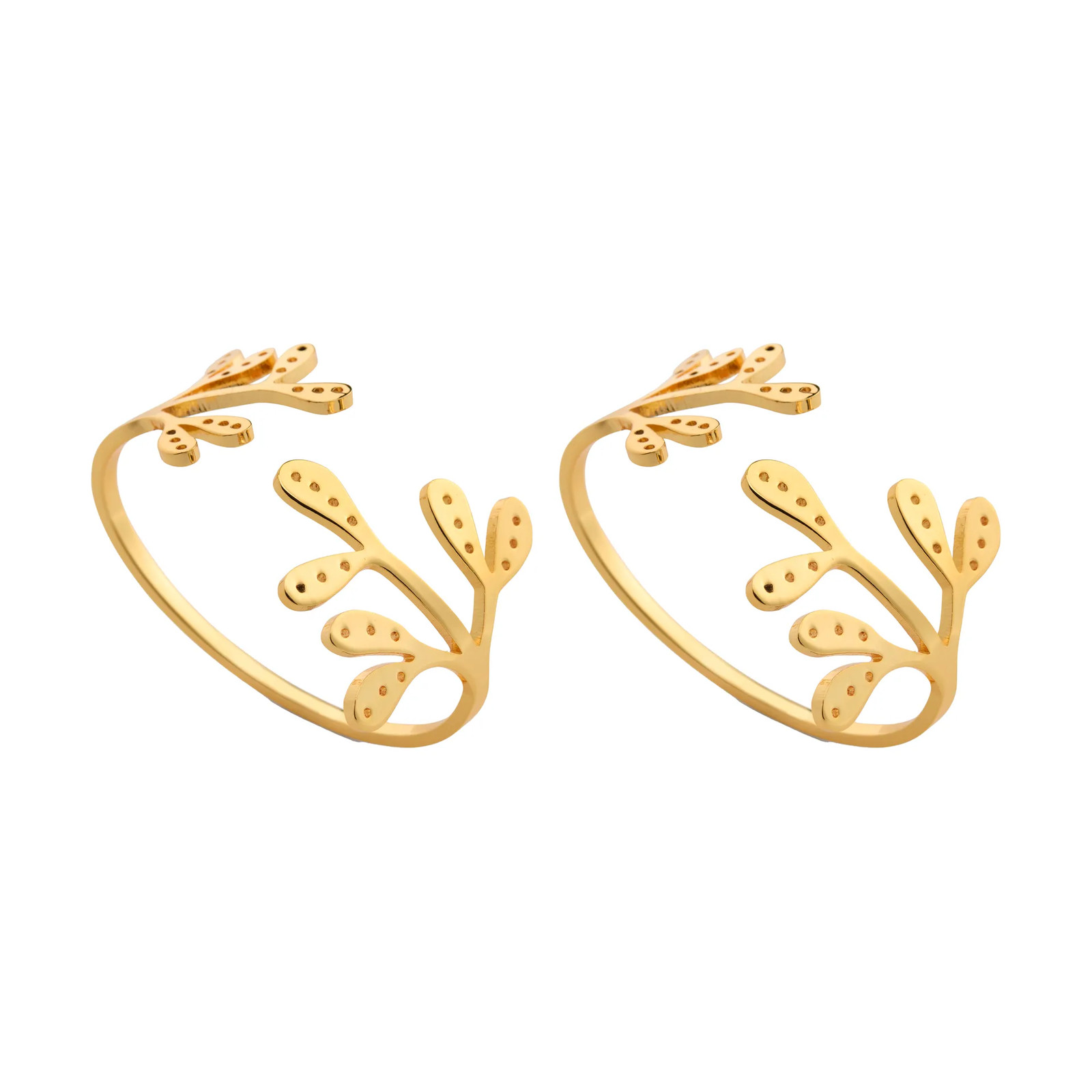 Cooee Design Mistletoe servetring 2-pack messing