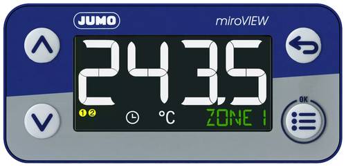 Jumo 701580/0-01-23-02 Temperaturregler -200 bis +600°C (B x H) 76mm x 36mm