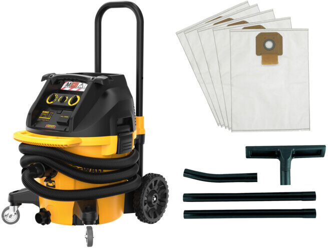 Aspirateur eau + poussière industriel DEWALT classe M avec DE7901 (DWV905MKIT-QS)