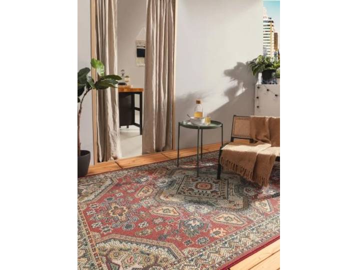 benuta Nest Teppich Mirena - Multicolor 200x290 cm - Kunstfaser - Outdoor geeignet - Rechteckig - Pflegeleicht für Wohnzimmer Schlafzimmer Flur Terrasse Balkon